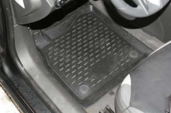2 499 р. Комплект ковриков в салон Element 4 шт. (полиуретан) Chevrolet Cruze J300 седан рестайлинг (2012-2015)  с доставкой в г. Керчь. Увеличить фотографию 2