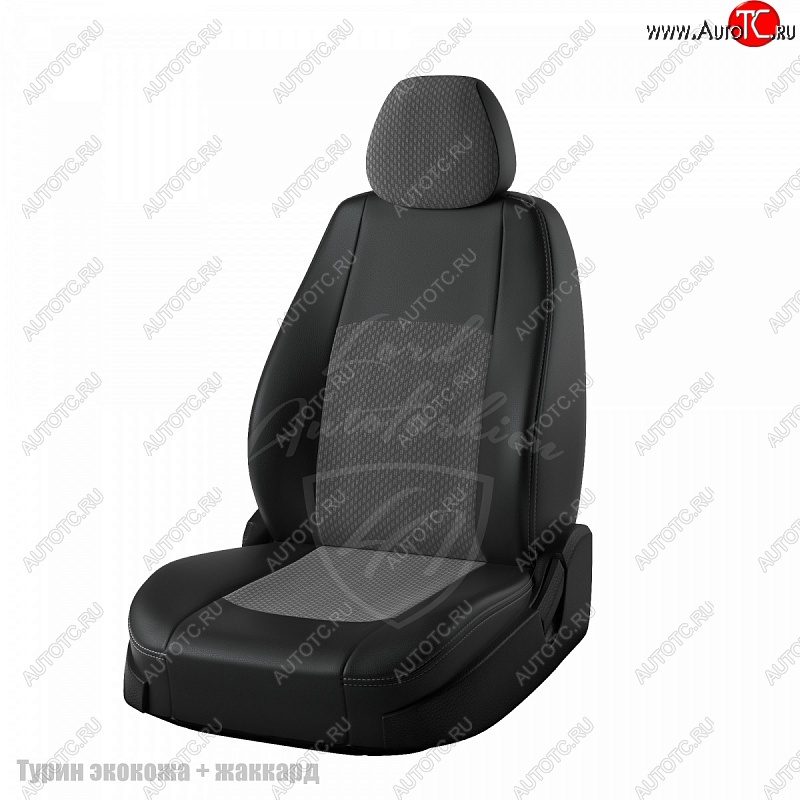 5 899 р. Чехлы для сидений Lord Autofashion Турин (экокожа/жаккард)  Chevrolet Cruze  J300 (2009-2015) седан дорестайлинг, седан рестайлинг (Черный, вставка Люкс-94)  с доставкой в г. Керчь