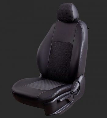 Чехлы для сидений Lord Autofashion Турин (экокожа/жаккард, спинка 60/40, 2 П- и 1 Г-образных подголовника) Chevrolet Cruze J305 хэтчбек дорестайлинг (2009-2012)