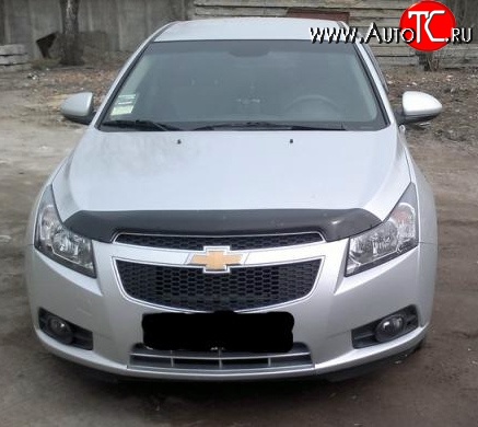 4 599 р. Дефлектор капота NovLine Chevrolet Cruze J300 седан дорестайлинг (2009-2012)  с доставкой в г. Керчь