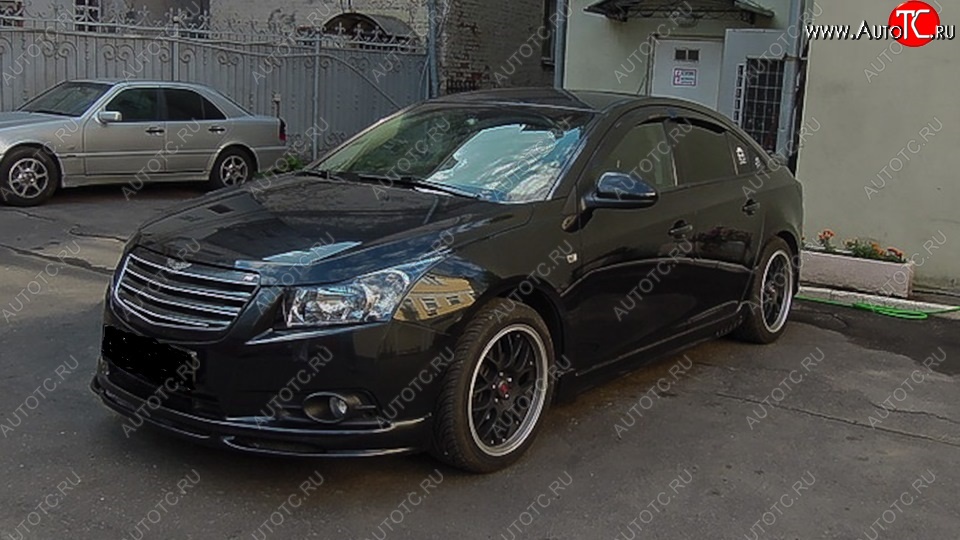 5 499 р. Накладка на передний бампер SPORT CLUB Chevrolet Cruze J300 седан дорестайлинг (2009-2012) (Неокрашенная)  с доставкой в г. Керчь