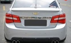 3 299 р. Диффузор заднего бампера с двумя выхлопами Секвентум v1 Chevrolet Cruze J300 седан дорестайлинг (2009-2012) (Неокрашенная)  с доставкой в г. Керчь. Увеличить фотографию 2