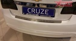 1 529 р. Накладка на задний бампер Souz-96 (штампованная) Chevrolet Cruze J305 хэтчбек рестайлинг (2012-2015)  с доставкой в г. Керчь. Увеличить фотографию 2
