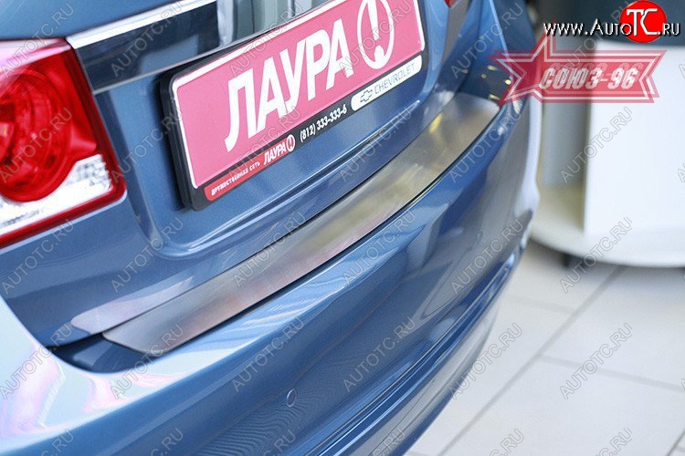 1 439 р. Накладка на задний бампер Souz-96 Chevrolet Cruze J305 хэтчбек рестайлинг (2012-2015)  с доставкой в г. Керчь