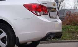 3 589 р. Диффузор заднего бампера Sport  Chevrolet Cruze  J300 (2009-2012) седан дорестайлинг (Глянец под окраску, Неокрашенный)  с доставкой в г. Керчь. Увеличить фотографию 10