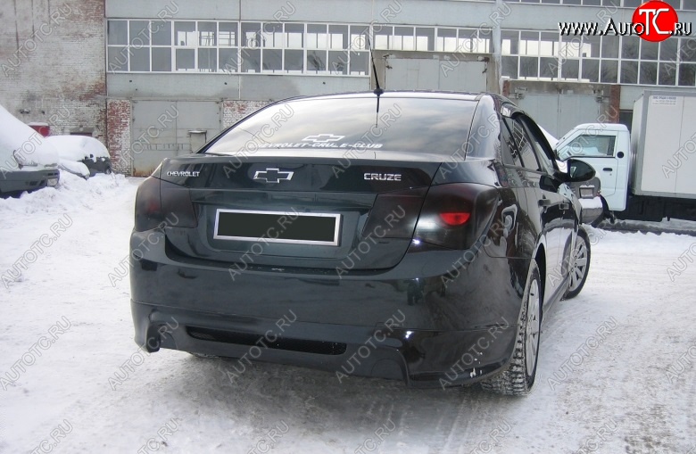5 499 р. Накладка на задний бампер SPORT CLUB Chevrolet Cruze J305 хэтчбек рестайлинг (2012-2015) (Неокрашенная)  с доставкой в г. Керчь