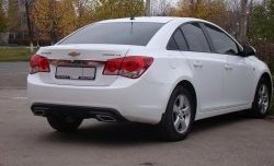 3 589 р. Диффузор заднего бампера Sport  Chevrolet Cruze  J300 (2009-2012) седан дорестайлинг (Глянец под окраску, Неокрашенный)  с доставкой в г. Керчь. Увеличить фотографию 2