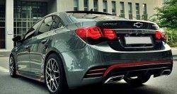 4 199 р. Пороги накладки CT Chevrolet Cruze J300 седан рестайлинг (2012-2015) (Неокрашенные)  с доставкой в г. Керчь. Увеличить фотографию 3