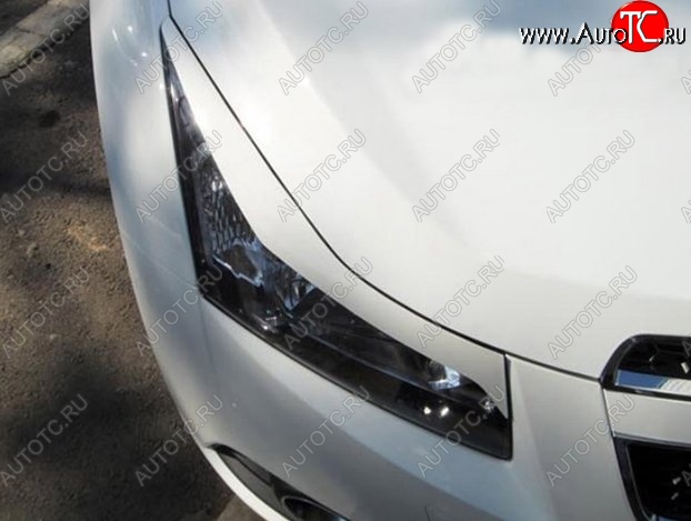 999 р. Реснички на фары RS-style Chevrolet Cruze J300 седан рестайлинг (2012-2015) (Неокрашенные)  с доставкой в г. Керчь