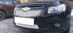 1 559 р. Нижняя сетка на бампер Russtal (хром) Chevrolet Cruze J300 седан рестайлинг (2012-2015)  с доставкой в г. Керчь. Увеличить фотографию 3