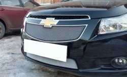 1 559 р. Нижняя сетка на бампер Russtal (хром) Chevrolet Cruze J300 седан рестайлинг (2012-2015)  с доставкой в г. Керчь. Увеличить фотографию 6