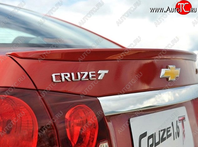 2 749 р. Лип спойлер Lip Chevrolet Cruze J300 седан дорестайлинг (2009-2012) (Неокрашенный)  с доставкой в г. Керчь