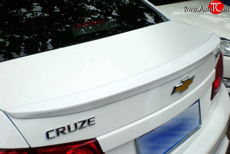 2 599 р. Лип спойлер M-VRS Chevrolet Cruze J300 седан дорестайлинг (2009-2012) (Неокрашенный)  с доставкой в г. Керчь