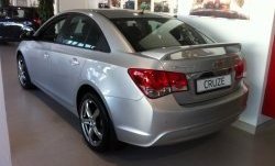 6 849 р. Спойлер LitCompany Chevrolet Cruze J300 седан дорестайлинг (2009-2012) (Неокрашенный)  с доставкой в г. Керчь. Увеличить фотографию 2