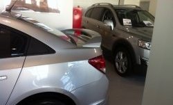 6 849 р. Спойлер LitCompany Chevrolet Cruze J300 седан дорестайлинг (2009-2012) (Неокрашенный)  с доставкой в г. Керчь. Увеличить фотографию 3
