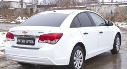 979 р. Защитная накладка на задний бампер RA Chevrolet Cruze J300 седан рестайлинг (2012-2015)  с доставкой в г. Керчь. Увеличить фотографию 2
