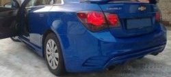 6 699 р. Задний бампер Sport Chevrolet Cruze J300 седан дорестайлинг (2009-2012) (Неокрашенный)  с доставкой в г. Керчь. Увеличить фотографию 2