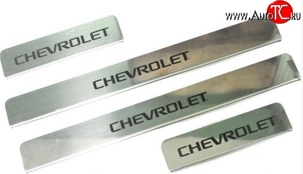 919 р. Накладки на порожки автомобиля M-VRS (нанесение надписи методом окраски) Chevrolet Orlando (2011-2018)  с доставкой в г. Керчь