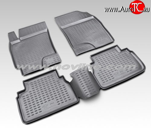 1 052 р. Коврики в салон Element 4 шт. (полиуретан). Chevrolet Epica V250 (2006-2012)  с доставкой в г. Керчь
