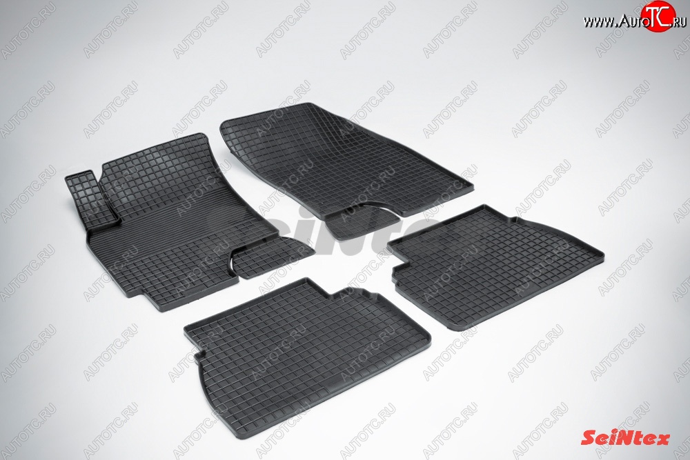 3 269 р. Износостойкие резиновые коврики в салон Сетка Seintex Chevrolet Epica V250 (2006-2012)  с доставкой в г. Керчь