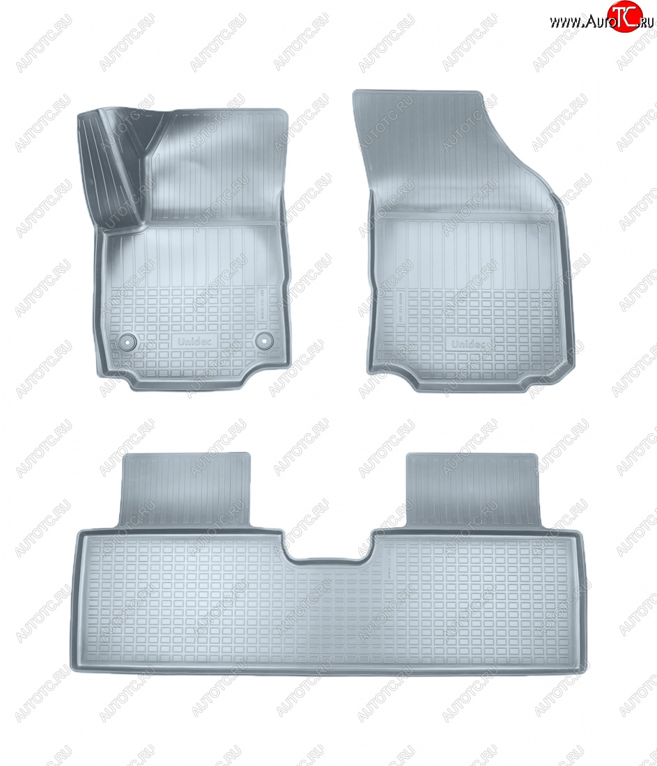 3 479 р. Коврики салона Norplast Unidec  Chevrolet Equinox (2016-2021) дорестайлинг (серые)  с доставкой в г. Керчь