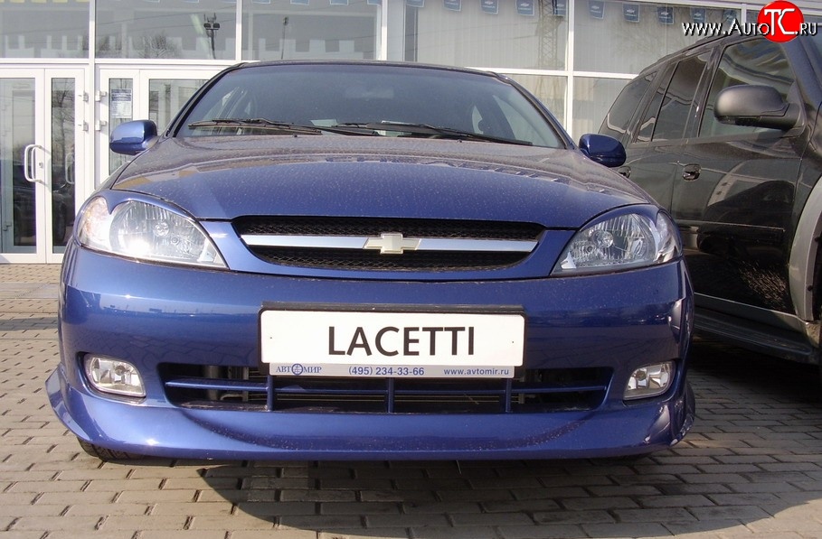 3 899 р. Накладка переднего бампера ATL Chevrolet Lacetti хэтчбек (2002-2013) (Неокрашенная)  с доставкой в г. Керчь