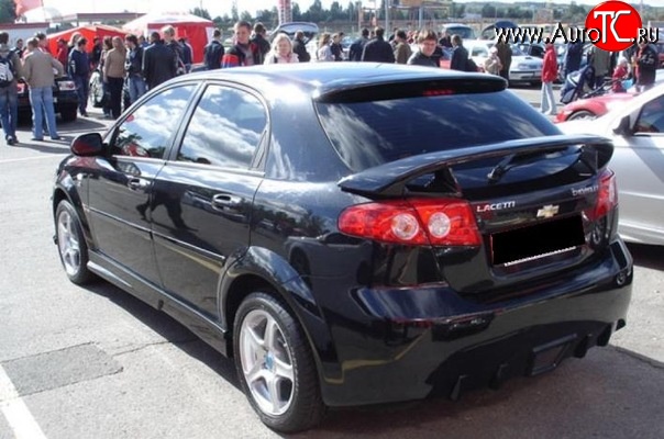8 399 р. Спойлер Sport v2 Chevrolet Lacetti хэтчбек (2002-2013) (Неокрашенный)  с доставкой в г. Керчь