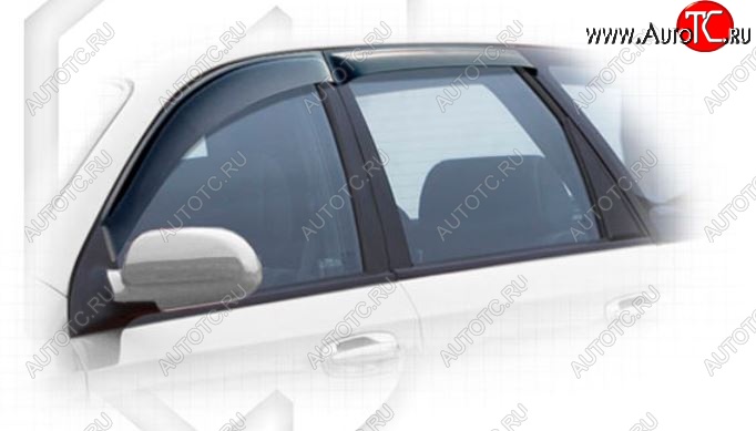 1 899 р. Дефлектора окон CA-Plastiс Chevrolet Lacetti универсал (2002-2013) (Classic полупрозрачный, Без хром.молдинга)  с доставкой в г. Керчь
