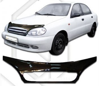 Дефлектор капота CA-Plastiс exclusive Chevrolet Lanos  T100 (2002-2017) седан