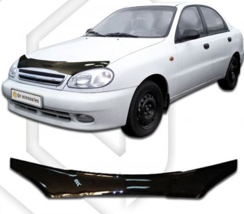 Дефлектор капота CA-Plastiс Chevrolet Lanos  T100 (2002-2017) седан