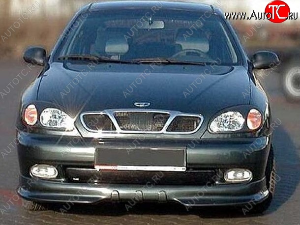 3 399 р. Накладка на передний бампер CT v3 Daewoo Lanos T100 дорестайлинг, седан (1997-2002) (Неокрашенная)  с доставкой в г. Керчь