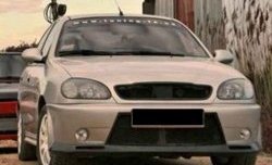 6 249 р. Передний бампер CT Chevrolet Lanos T100 седан (2002-2017) (Неокрашенный)  с доставкой в г. Керчь. Увеличить фотографию 2