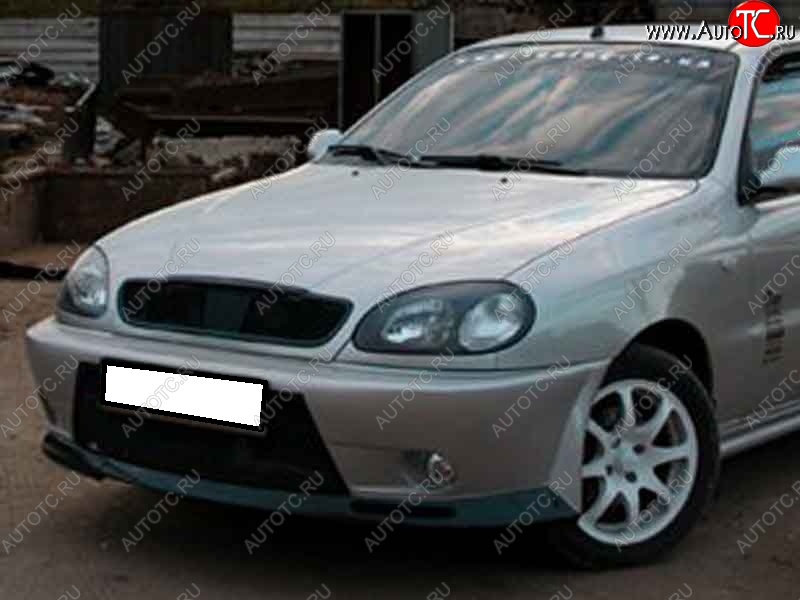 6 249 р. Передний бампер CT Chevrolet Lanos T100 седан (2002-2017) (Неокрашенный)  с доставкой в г. Керчь