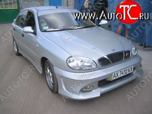 6 469 р. Передний бампер Lan Chevrolet Lanos T100 седан (2002-2017) (Неокрашенный)  с доставкой в г. Керчь