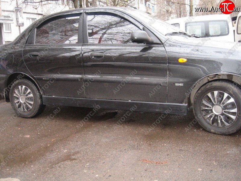 4 499 р. Пороги накладки Miller Daewoo Lanos T150 рестайлинг, седан (2000-2009) (Неокрашенные)  с доставкой в г. Керчь
