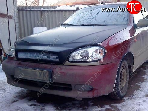 3 499 р. Решётка радиатора Акула Daewoo Lanos T100 дорестайлинг, седан (1997-2002) (Неокрашенная)  с доставкой в г. Керчь
