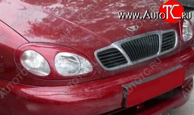 1 299 р. Реснички на фары CT Daewoo Lanos T100 дорестайлинг, седан (1997-2002) (Неокрашенные)  с доставкой в г. Керчь