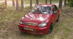 799 р. Накладки на фары RA Chevrolet Lanos T100 седан (2002-2017) (Неокрашенные)  с доставкой в г. Керчь. Увеличить фотографию 2