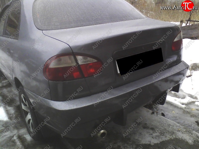 6 399 р. Задний бампер RS ЗАЗ Lanos седан (2008-2016) (Неокрашенный)  с доставкой в г. Керчь