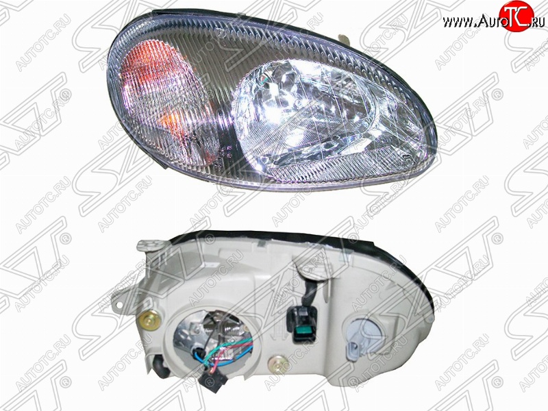 2 799 р. Правая передняя фара SAT  Chevrolet Lanos ( T100,  T150,  седан) (1997-2017), Daewoo Sense  Т100 (1997-2008), ЗАЗ Chance ( седан,  хэтчбэк) (2009-2017), ЗАЗ Sens ( седан,  хэтчбэк) (2007-2017)  с доставкой в г. Керчь