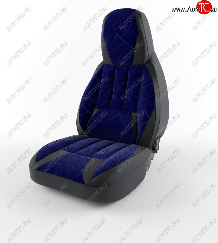 4 499 р. Чехлы для сидений Lord Autofashion Форсаж (экокожа)  Chevrolet Lanos  T100 (2002-2017) седан (Черный, вставка флок Фиолетовый кедр)  с доставкой в г. Керчь