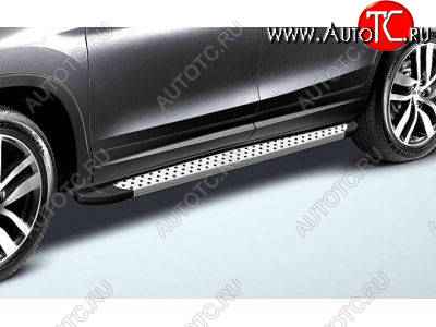 16 999 р. Пороги алюминиевые Slitkoff  Chevrolet Niva  2123 (2009-2020) рестайлинг (Standart Silver)  с доставкой в г. Керчь