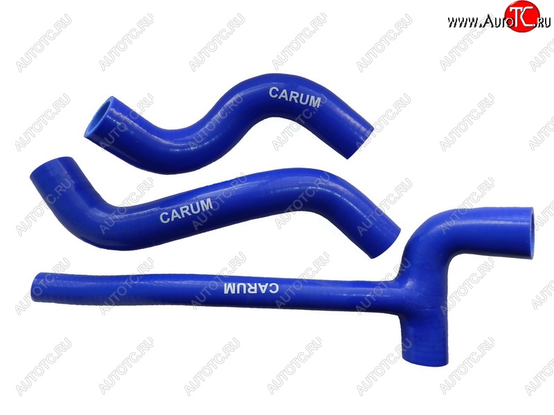 2 359 р. Патрубки радиатора (силикон) CARUM Лада Нива Трэвел (212300-80) (2021-2025) (комплект 2 шт. + тройник)  с доставкой в г. Керчь