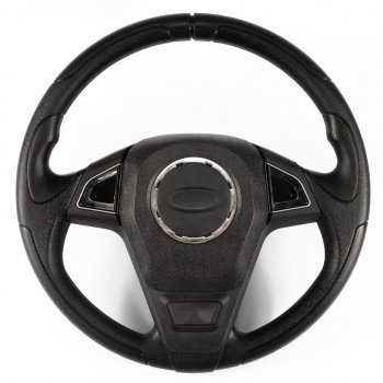 Рулевое колесо Кельт Премиум ((Ø380 мм, под знак LADA) Chevrolet Niva  2123 (2002-2020), Лада 2110 (1995-2007), Лада 2111 (1998-2009), Лада 2112 (1999-2009), Лада 2123 (Нива Шевроле) (2002-2021), Лада Калина ( 1118,  1117,  1119,  2192,  2194) (2004-2018), Лада Калина Спорт ( 1119,  2192) (2008-2018), Лада Нива Трэвел (2021-2025), Лада Приора ( 2170,  2171,  2172,  21728) (2007-2018) (Черный)