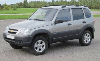 6 949 р. Рейлинги крыши АПС Chevrolet Niva 2123 рестайлинг (2009-2020) (Черные, без поперечин)  с доставкой в г. Керчь. Увеличить фотографию 4