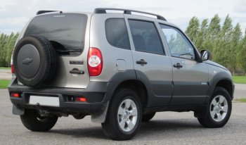 6 949 р. Рейлинги крыши АПС Chevrolet Niva 2123 рестайлинг (2009-2020) (Черные, без поперечин)  с доставкой в г. Керчь. Увеличить фотографию 3