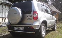 13 249 р. Защита заднего бампера (Ø63 мм, нержавейка, Bertone) SLITKOFF  Chevrolet Niva  2123 (2009-2020), Лада 2123 (Нива Шевроле) (2009-2021)  с доставкой в г. Керчь. Увеличить фотографию 4