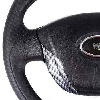 3 299 р. Рулевое колесо Grand Turbo (Ø355 мм) Лада 2123 (Нива Шевроле) дорестайлинг (2002-2008) (Карбон)  с доставкой в г. Керчь. Увеличить фотографию 3