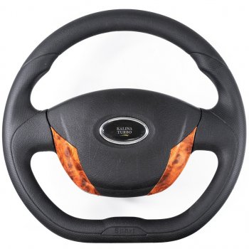Рулевое колесо Grand Turbo (Ø355 мм) Chevrolet Niva  2123 (2002-2008), Лада 2123 (Нива Шевроле) (2002-2008), Лада Калина ( 1118,  1117,  1119) (2004-2013), Лада Калина Спорт  1119 (2008-2014) (Дерево)