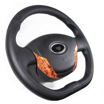 3 299 р. Рулевое колесо Grand Turbo (Ø355 мм) Лада 2123 (Нива Шевроле) дорестайлинг (2002-2008) (Дерево)  с доставкой в г. Керчь. Увеличить фотографию 2